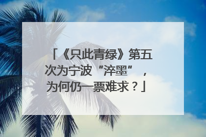 《只此青绿》第五次为宁波“淬墨”，为何仍一票难求？