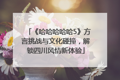 《哈哈哈哈哈5》方言挑战与文化碰撞，解锁四川风情新体验