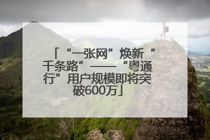 “一张网”焕新“千条路”——“粤通行”用户规模即将突破600万