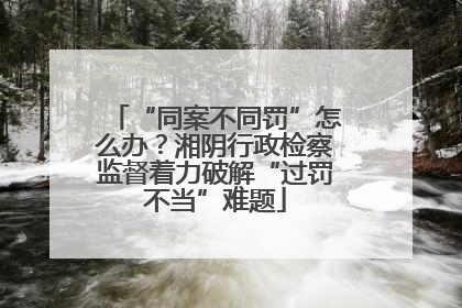 “同案不同罚”怎么办？湘阴行政检察监督着力破解“过罚不当”难题