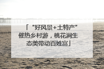 “好风景+土特产”催热乡村游，桃花涧生态美带动百姓富