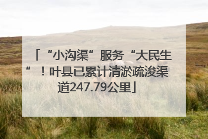 “小沟渠”服务“大民生”！叶县已累计清淤疏浚渠道247.79公里