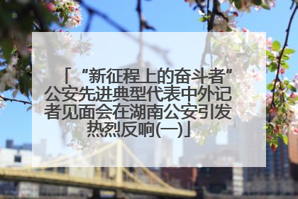 “新征程上的奋斗者”公安先进典型代表中外记者见面会在湖南公安引发热烈反响(一)