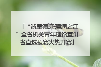 “浙里循迹·理润之江”全省机关青年理论宣讲省直选拔赛火热开赛