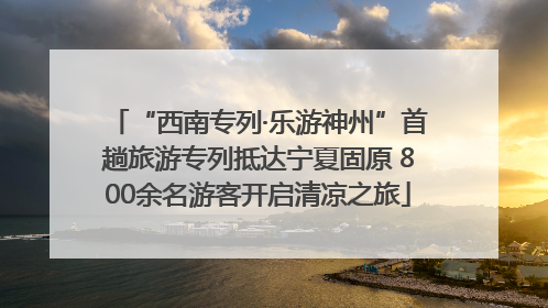 “西南专列·乐游神州”首趟旅游专列抵达宁夏固原 800余名游客开启清凉之旅