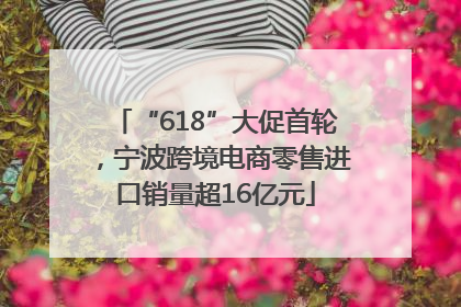 “618”大促首轮，宁波跨境电商零售进口销量超16亿元