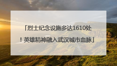 烈士纪念设施多达1610处！英雄精神融入武汉城市血脉