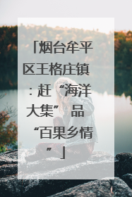 烟台牟平区王格庄镇：赶“海洋大集” 品“百果乡情”