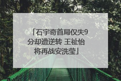 石宇奇首局仅失9分却遭逆转 王祉怡将再战安洗莹