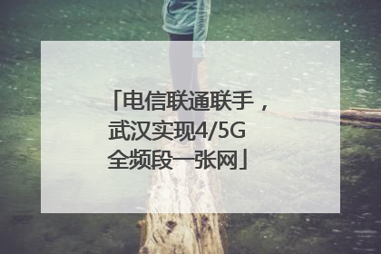 电信联通联手，武汉实现4/5G全频段一张网