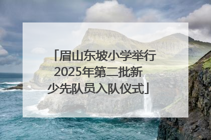 眉山东坡小学举行2025年第二批新少先队员入队仪式