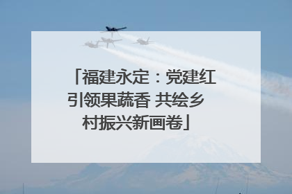 福建永定：党建红引领果蔬香 共绘乡村振兴新画卷