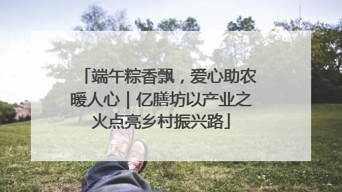 端午粽香飘，爱心助农暖人心｜亿膳坊以产业之火点亮乡村振兴路