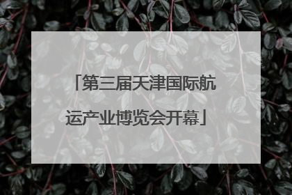 第三届天津国际航运产业博览会开幕