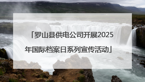 罗山县供电公司开展2025年国际档案日系列宣传活动