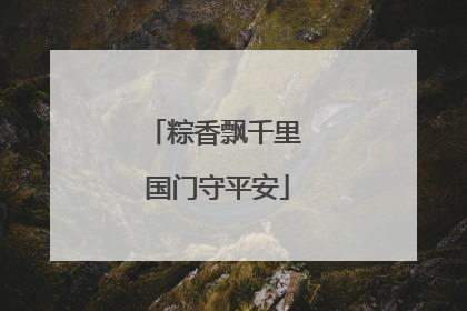粽香飘千里 国门守平安