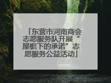 东营市河南商会志愿服务队开展“屋檐下的承诺”志愿服务公益活动