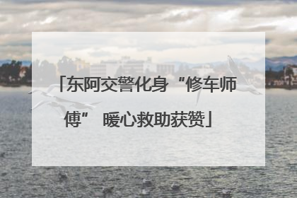 东阿交警化身“修车师傅” 暖心救助获赞