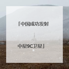 中国成功发射中星9C卫星