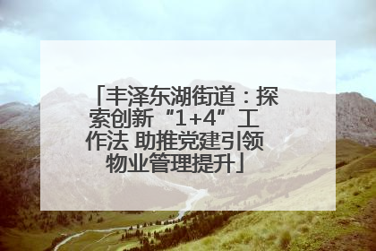 丰泽东湖街道：探索创新“1+4”工作法 助推党建引领物业管理提升