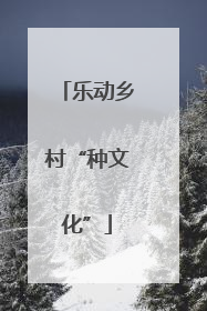 乐动乡村“种文化”