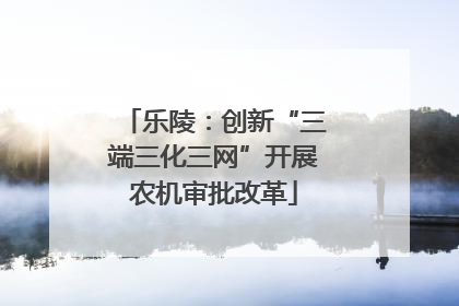 乐陵：创新“三端三化三网”开展农机审批改革