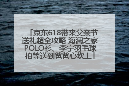 京东618带来父亲节送礼超全攻略 海澜之家POLO衫、李宁羽毛球拍等送到爸爸心坎上
