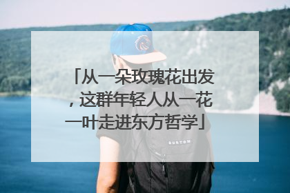 从一朵玫瑰花出发，这群年轻人从一花一叶走进东方哲学