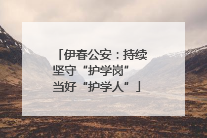 伊春公安：持续坚守“护学岗” 当好“护学人”