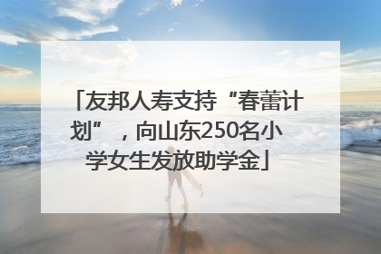 友邦人寿支持“春蕾计划”，向山东250名小学女生发放助学金