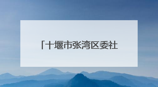 十堰市张湾区委社会工作部为社区工作者“送清凉”