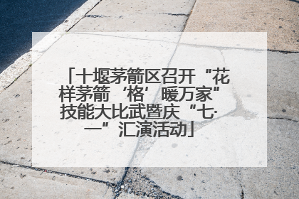 十堰茅箭区召开“花样茅箭‘格’暖万家”技能大比武暨庆“七·一”汇演活动