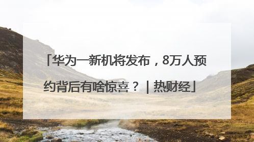 华为一新机将发布，8万人预约背后有啥惊喜？｜热财经
