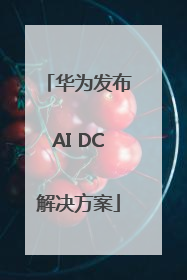 华为发布AI DC解决方案