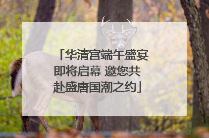 华清宫端午盛宴即将启幕 邀您共赴盛唐国潮之约