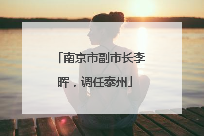 南京市副市长李晖，调任泰州