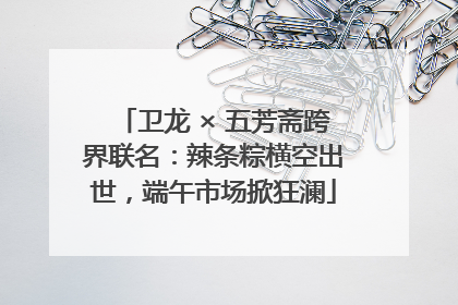 卫龙 × 五芳斋跨界联名：辣条粽横空出世，端午市场掀狂澜