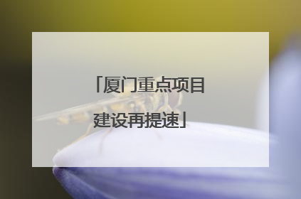 厦门重点项目建设再提速