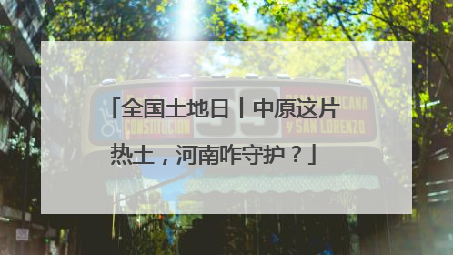 全国土地日丨中原这片热土，河南咋守护？