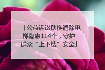 公益诉讼助推消除电梯隐患114个，守护群众“上下楼”安全