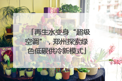 再生水变身“超级空调”，郑州探索绿色低碳供冷新模式
