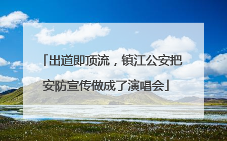 出道即顶流，镇江公安把安防宣传做成了演唱会