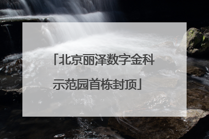 北京丽泽数字金科示范园首栋封顶