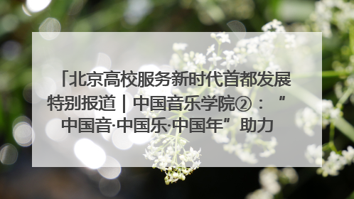 北京高校服务新时代首都发展特别报道｜中国音乐学院②：“中国音·中国乐·中国年”助力北京全国文化中心建设