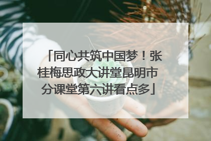 同心共筑中国梦！张桂梅思政大讲堂昆明市分课堂第六讲看点多