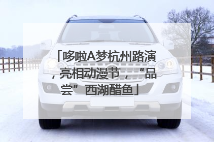 哆啦A梦杭州路演，亮相动漫节，“品尝”西湖醋鱼