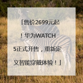 售价2699元起！华为WATCH 5正式开售，重新定义智能穿戴体验！
