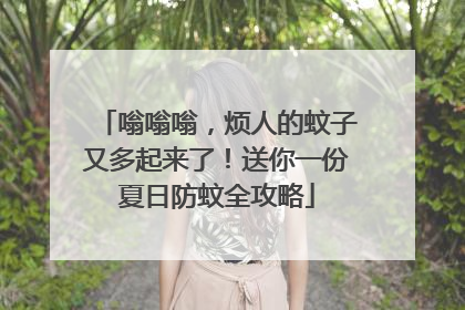 嗡嗡嗡，烦人的蚊子又多起来了！送你一份夏日防蚊全攻略