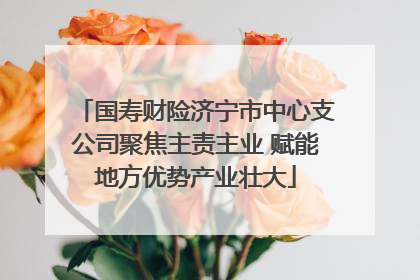 国寿财险济宁市中心支公司聚焦主责主业 赋能地方优势产业壮大