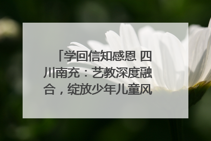 学回信知感恩 四川南充：艺教深度融合，绽放少年儿童风采｜您牵挂的四川